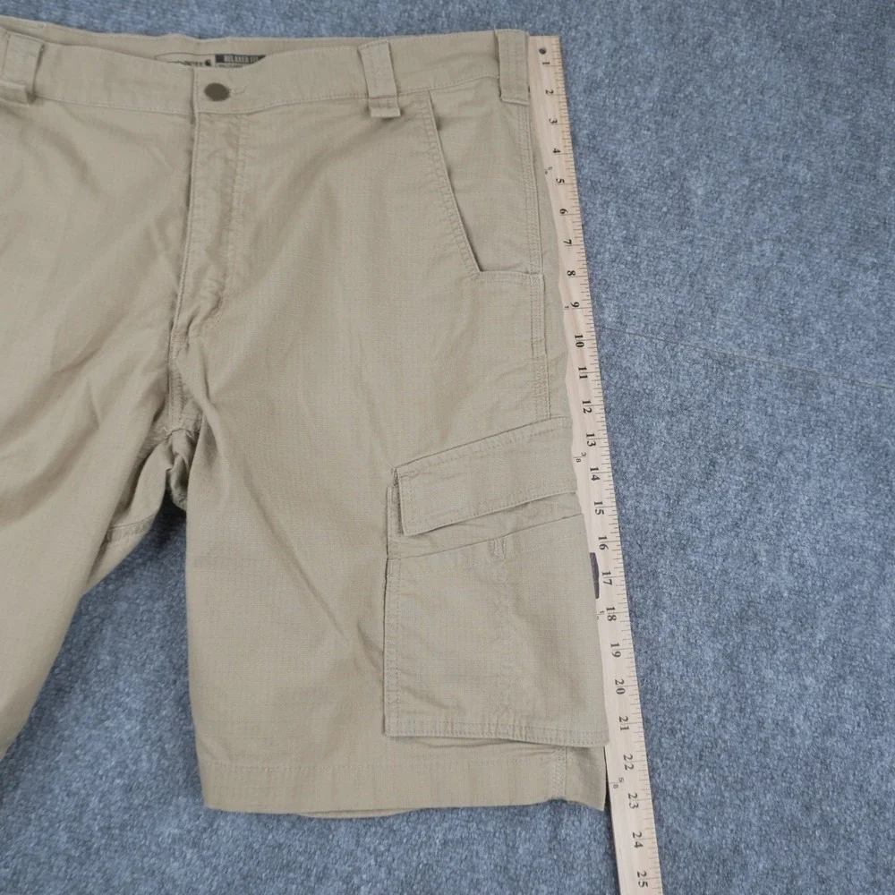 Carhartt Cargo Shorts Mens‎ 40 Tan Ripstop Relaxed Fit Workwear Utility Pockets